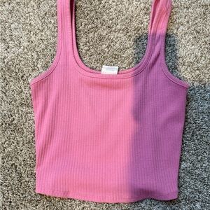 Full Tilt Mauve Ribbed Tank Top